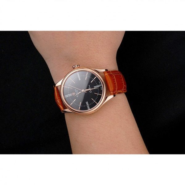Superclone Rolex Cellini 38mm Black Dial REP016794