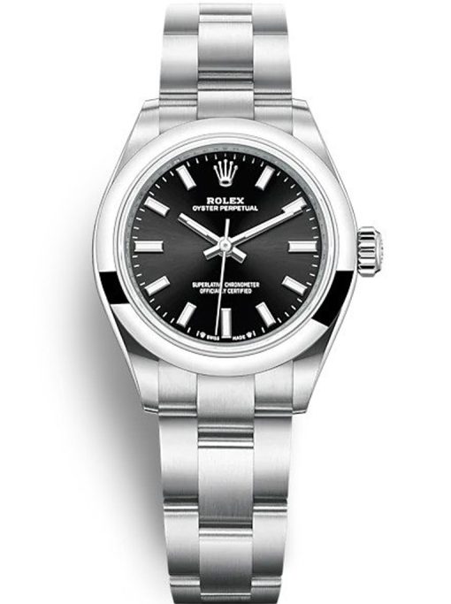 Rolex Oyster Perpetual Lady 28mm Black Dial 276200