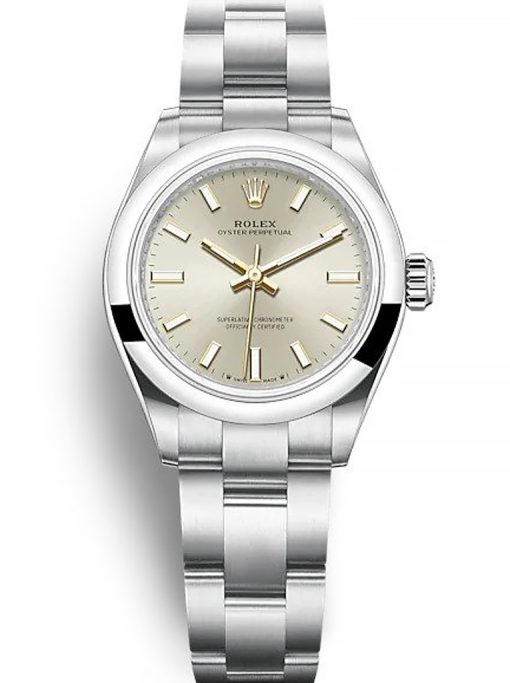 Rolex Oyster Perpetual Lady 28mm Silver Dial 276200