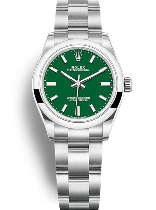 Rolex Oyster Perpetual Lady 31mm Green Dial 277200