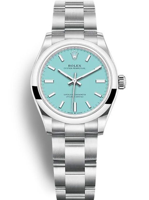 Rolex Oyster Perpetual Lady 31mm Tiffany Blue Dial 277200