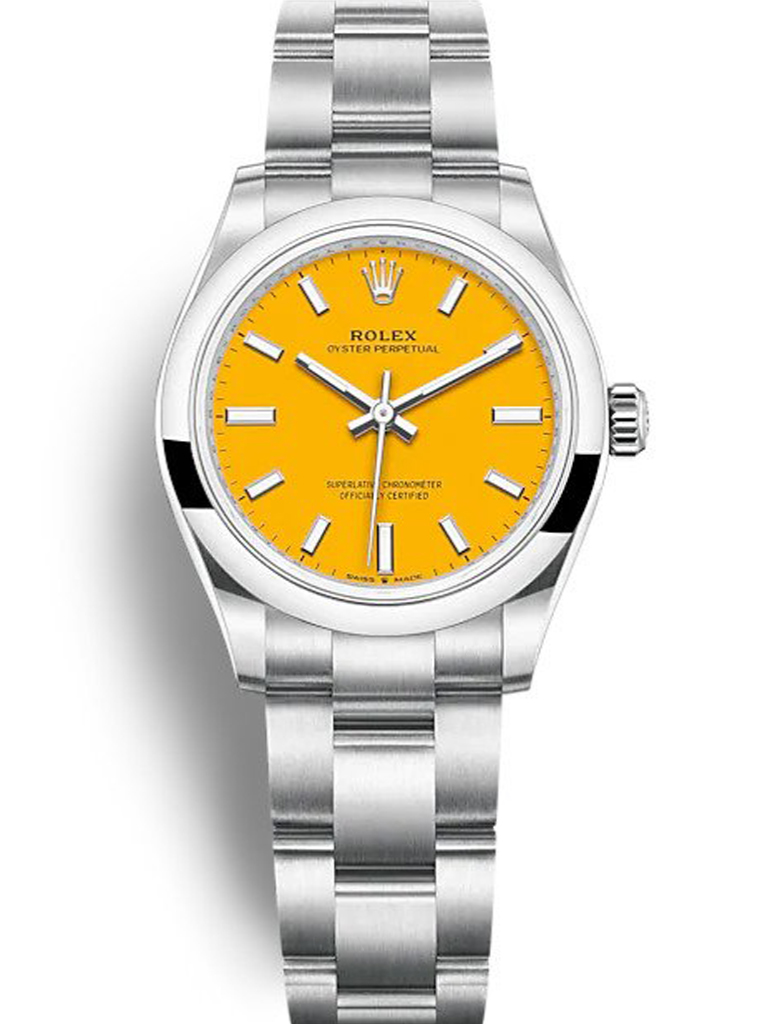 Rolex Oyster Perpetual Lady 31mm Yellow Dial 277200