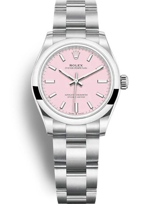 Rolex Oyster Perpetual Lady 34mm Candy Pink Dial 124200