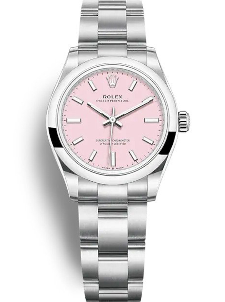 Rolex Oyster Perpetual Lady 34mm Candy Pink Dial 124200