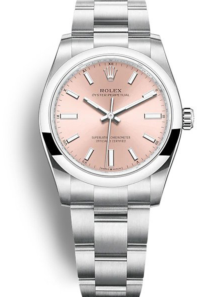 Rolex Oyster Perpetual Lady 34mm Pink Dial 124200