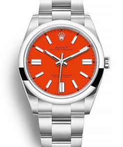 Rolex Oyster Perpetual Lady 36mm Coral Red Dial 126000