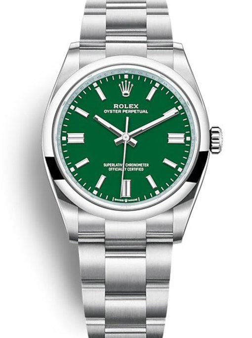 Rolex Oyster Perpetual Lady 36mm Green Dial 126000