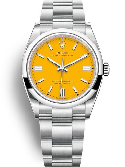 Rolex Oyster Perpetual Lady 36mm Yellow Dial 126000