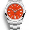 Rolex Oyster Perpetual 41mm Coral Red Dial 124300