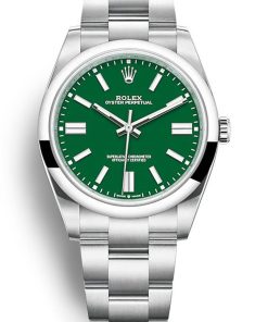 Rolex Oyster Perpetual 41mm Green Dial 124300