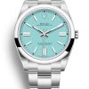 Rolex Oyster Perpetual 41mm Tiffany Blue Dial 124300