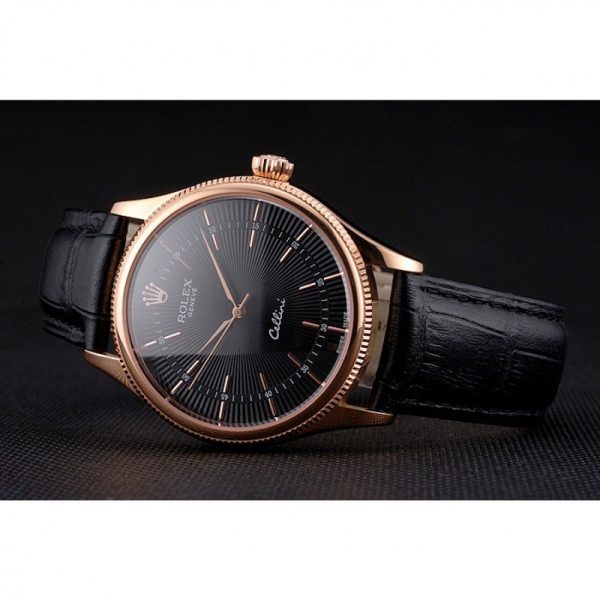 Superclone Rolex Cellini 38mm Black Dial REP016815