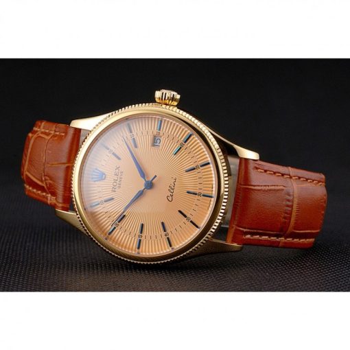 Superclone Rolex Cellini 38mm Gold Dial REP016797 - Image 5