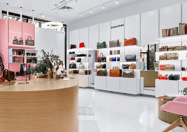 Irvine FASHIONPHILE store interior Irvine FASHIONPHILE store interior